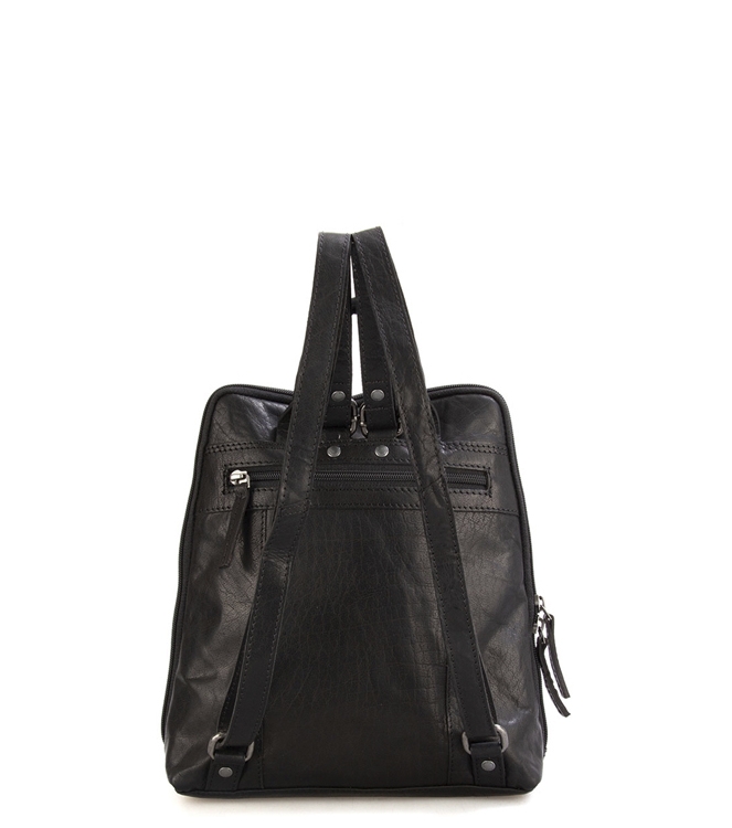 Spikes & Sparrow rugtas <span>292H13100 Black</span> 292H13100 Black zwart - www.bremmerschoenen.pro - Bremmer Schoenen