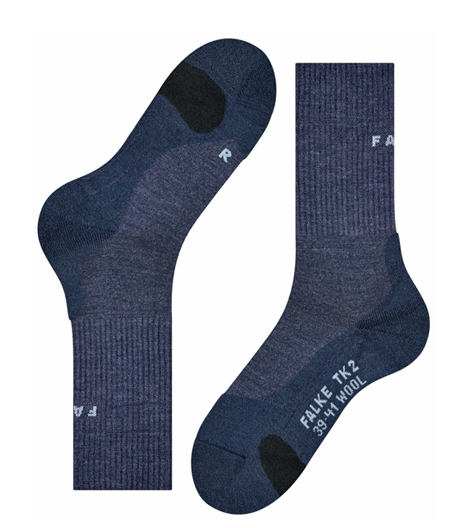 Falke Trekking <span>16394 6670 TK2 Wool</span> 16394 6670 TK2 Wool blauw - www.bremmerschoenen.pro - Bremmer Schoenen