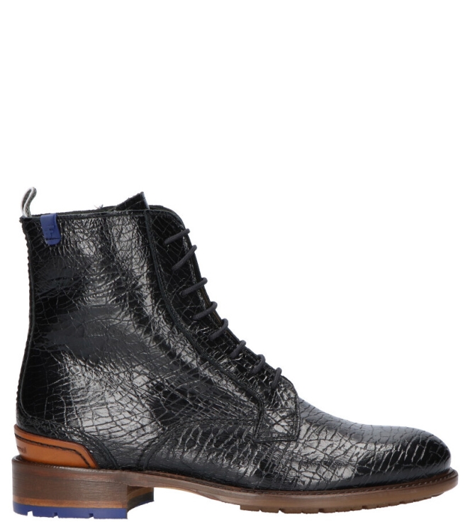 Floris van Bommel Veterboot <span>85644/01</span> 85644/01 zwart - www.bremmerschoenen.pro - Bremmer Schoenen