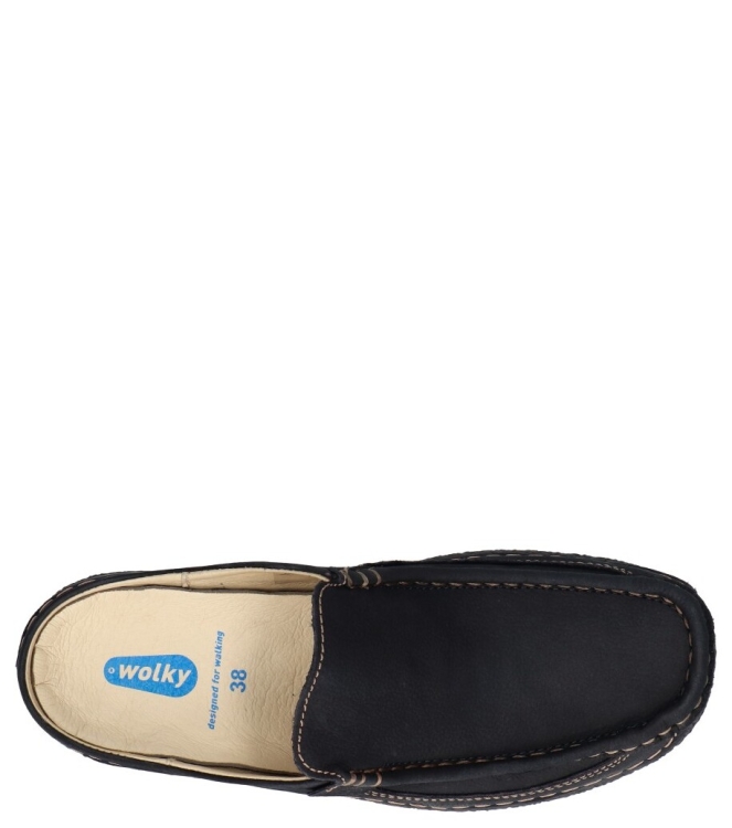 Wolky Slipper <span>0620211 800 Roll Slide</span> 0620211 800 Roll Slide blauw - www.bremmerschoenen.pro - Bremmer Schoenen