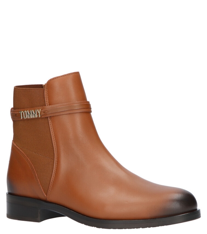 Tommy Hilfiger Enkellaars <span>FW0FW05155 GOW</span> FW0FW05155 GOW cognac - www.bremmerschoenen.pro - Bremmer Schoenen