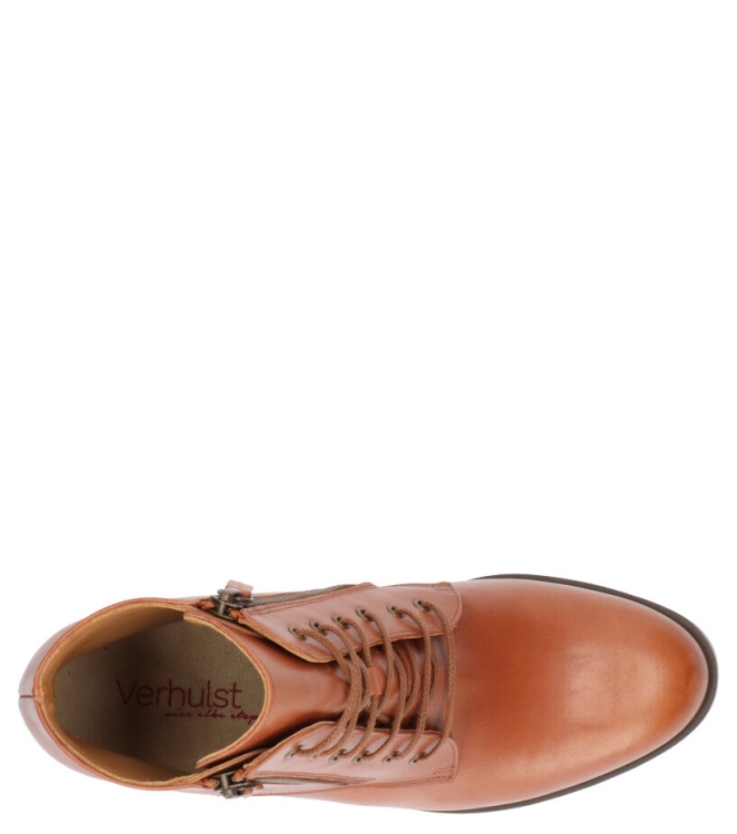 Verhulst veterboot <span>0447-113-144 Olivia</span> 0447-113-144 Olivia cognac - www.bremmerschoenen.pro - Bremmer Schoenen