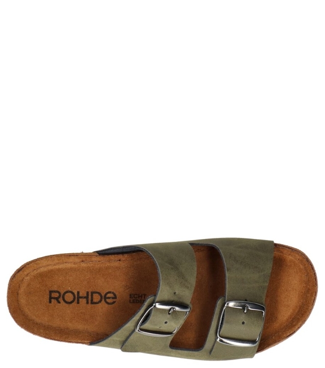 Rohde slipper <span>5856 61</span> 5856 61 groen - www.bremmerschoenen.pro - Bremmer Schoenen