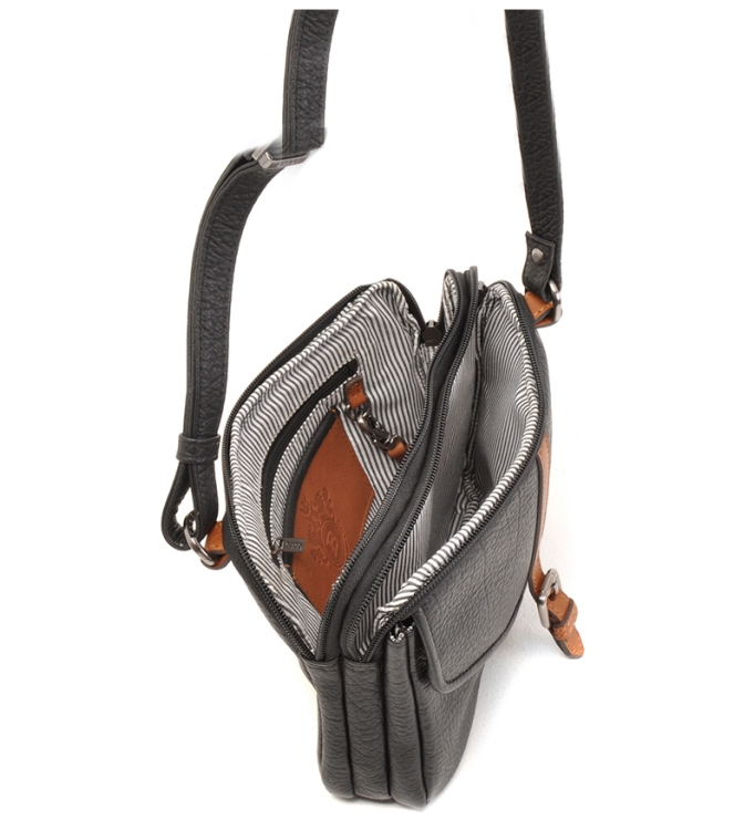 Berba Berba Crossbody tas <span>125-041-00</span> 00 Black Berba Crossbody tas <span>125-041-00</span> 125-041-00 zwart - www.bremmerschoenen.pro - Bremmer Schoenen
