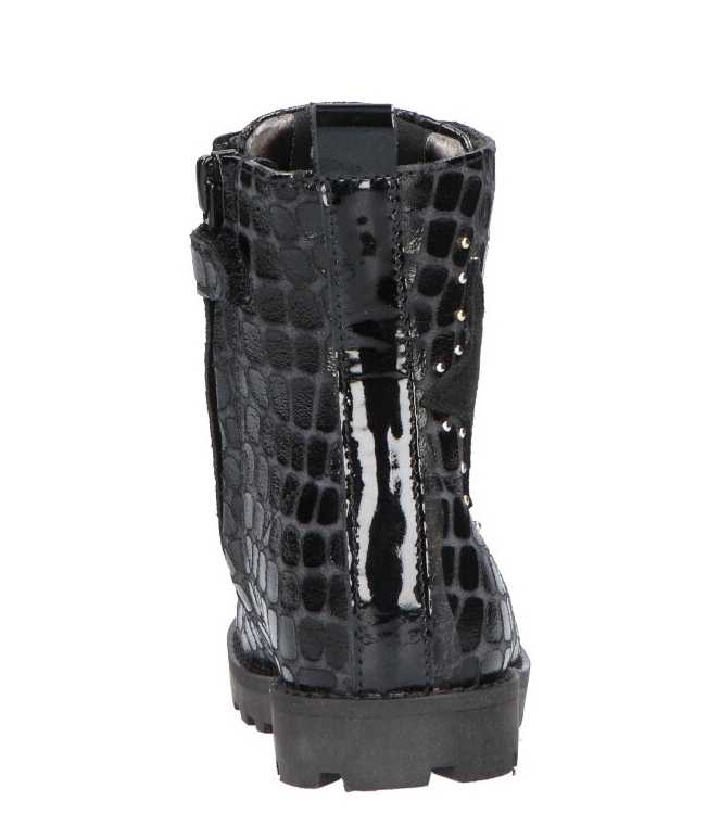 Shoesme Shoesme veterboot <span>TA21W024-C</span> BLACK CROCO Shoesme veterboot <span>TA21W024-C</span> TA21W024-C zwart - www.bremmerschoenen.pro - Bremmer Schoenen