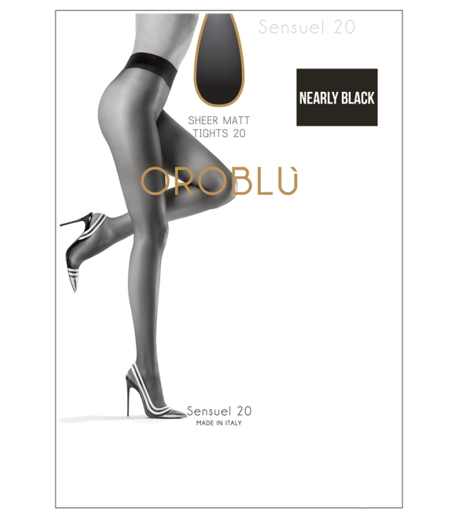 Oroblu Panty <span>Sensuel 20 Nearly Black</span> Sensuel 20 Nearly Black zwart - www.bremmerschoenen.pro - Bremmer Schoenen