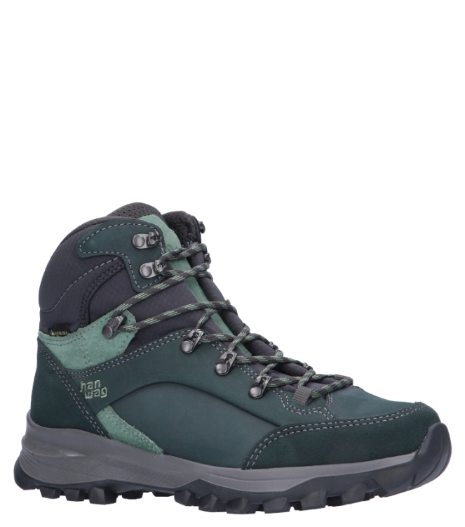 Hanwag Wandelschoen <span>203001-492494 Banks Lady GTX</span> 203001-492494 Banks Lady GTX groen - www.bremmerschoenen.pro - Bremmer Schoenen