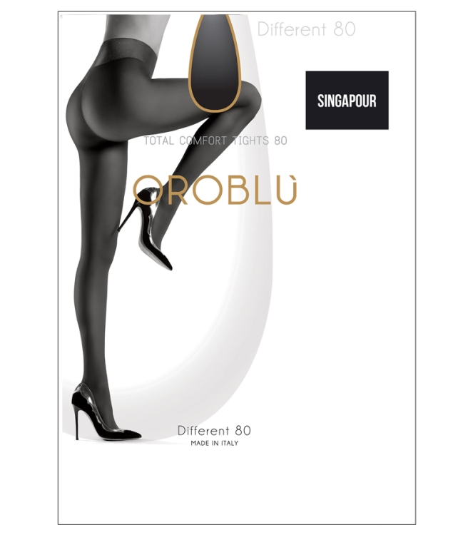 Oroblu Panty <span>Different 80 Singapour</span> Different 80 Singapour grijs - www.bremmerschoenen.pro - Bremmer Schoenen