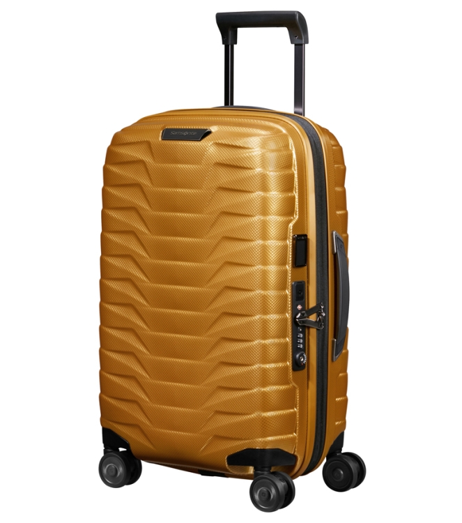 Samsonite trolley <span>140087 6856 Proxis Spinner 55</span> 140087 6856 Proxis Spinner 55 geel - www.bremmerschoenen.pro - Bremmer Schoenen