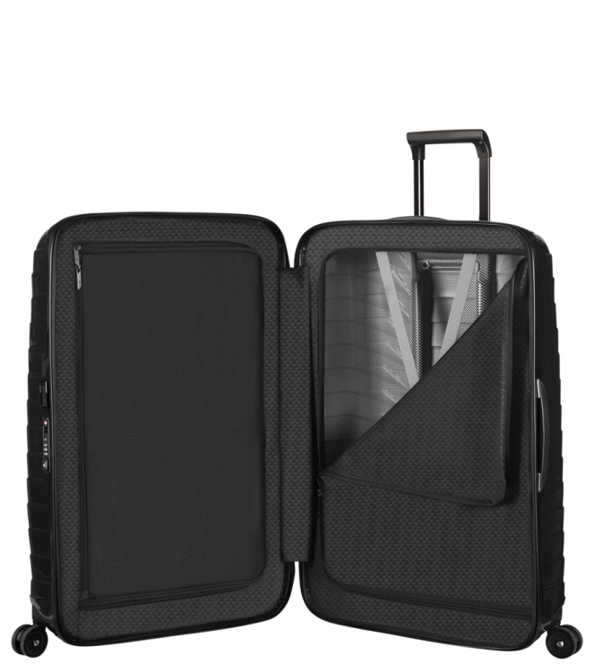 Samsonite koffer <span>126041 1041 Proxis Spinner 69</span> 126041 1041 Proxis Spinner 69 zwart - www.bremmerschoenen.pro - Bremmer Schoenen
