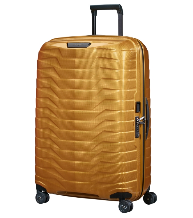Samsonite koffer <span>126042 6856 Proxis Spinner 75</span> 126042 6856 Proxis Spinner 75 geel - www.bremmerschoenen.pro - Bremmer Schoenen
