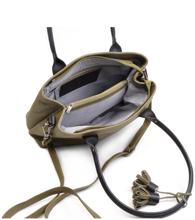 Berba Schoudertas <span>125-312-49</span> 125-312-49 groen - www.bremmerschoenen.pro - Bremmer Schoenen