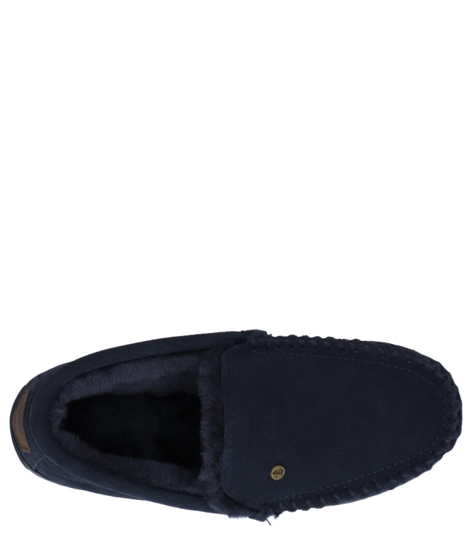 Warmbat pantoffel <span>Grizzly men GRZ 4410 45 DK navy</span> Grizzly men GRZ 4410 45 DK navy blauw - www.bremmerschoenen.pro - Bremmer Schoenen