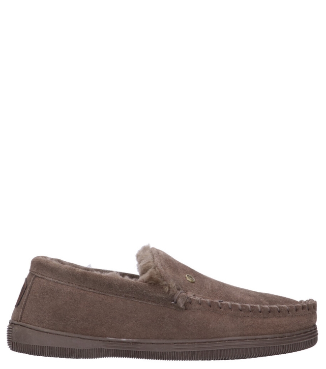 Warmbat pantoffel <span>Grizzly men GRZ 4410 88 Pebble</span> Grizzly men GRZ 4410 88 Pebble beige - www.bremmerschoenen.pro - Bremmer Schoenen