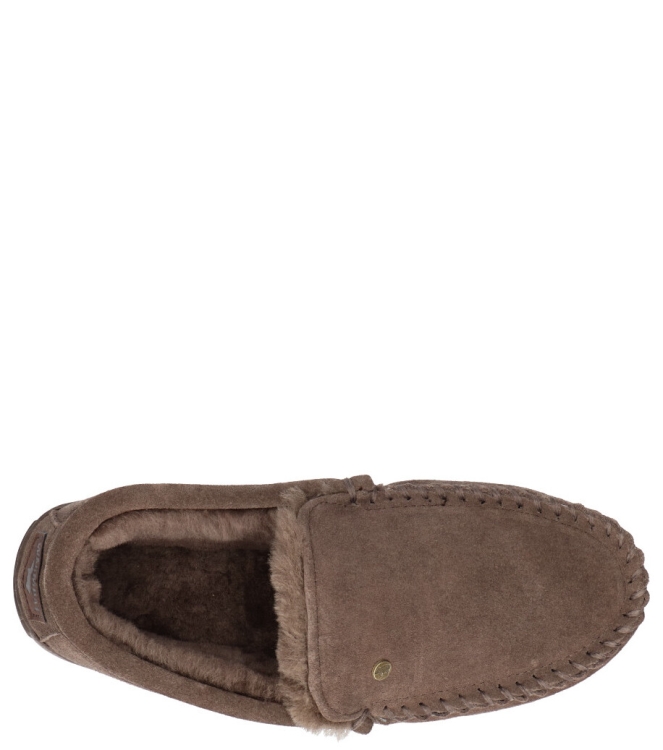 Warmbat pantoffel <span>Grizzly men GRZ 4410 88 Pebble</span> Grizzly men GRZ 4410 88 Pebble beige - www.bremmerschoenen.pro - Bremmer Schoenen