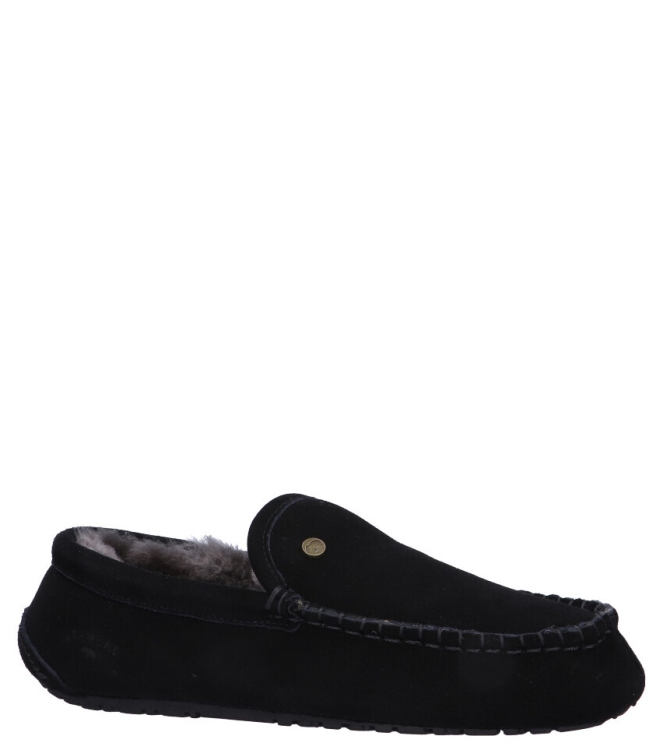 Warmbat pantoffel <span>Earlwood men ERW441099 Black</span> Earlwood men ERW441099 Black zwart - www.bremmerschoenen.pro - Bremmer Schoenen