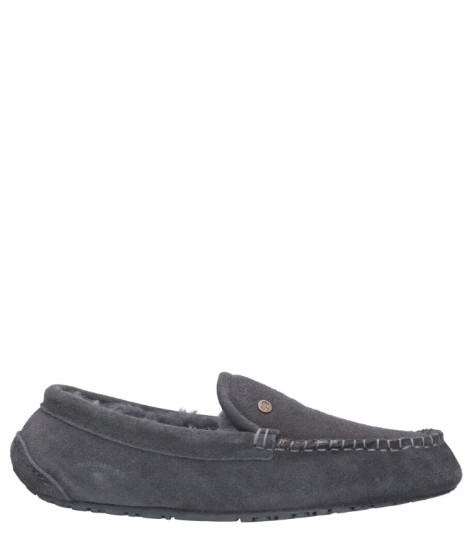 Warmbat pantoffel <span>Earlwood men ERW441085 DK grey</span> Earlwood men ERW441085 DK grey grijs - www.bremmerschoenen.pro - Bremmer Schoenen