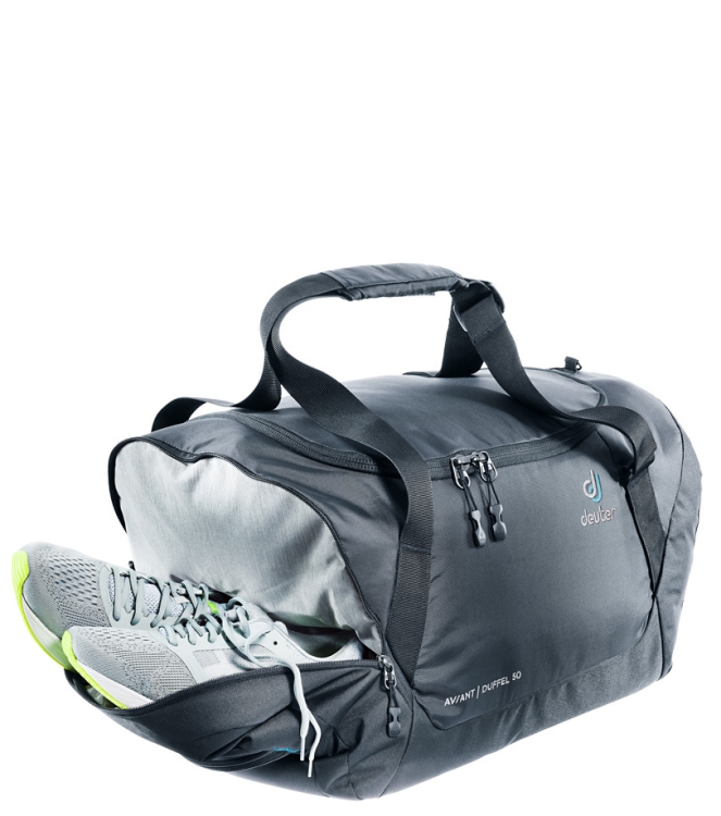 Deuter weekendtas <span>DR3520120-7000 Aviant Duffel 50</span> DR3520120-7000 Aviant Duffel 50 zwart - www.bremmerschoenen.pro - Bremmer Schoenen