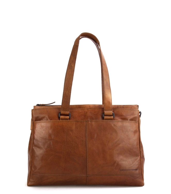 Spikes & Sparrow laptoptas <span>0227147 Brandy</span> 0227147 Brandy cognac - www.bremmerschoenen.pro - Bremmer Schoenen