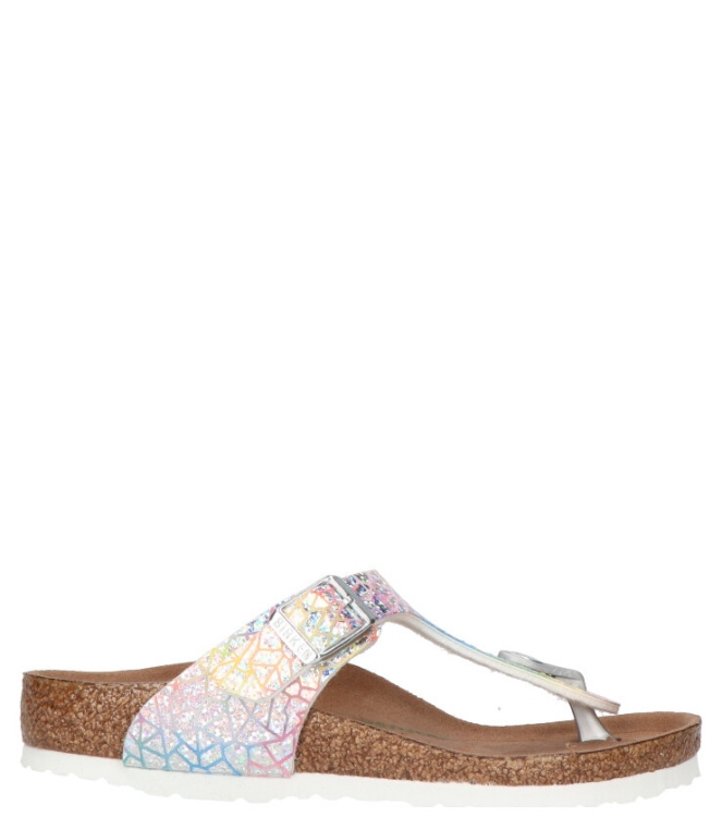 Birkenstock Birkenstock slipper <span>1022193 Gizeh kids</span> Flashy hologram silver VEG Birkenstock slipper <span>1022193 Gizeh kids</span> 1022193 Gizeh kids zilver - www.bremmerschoenen.pro - Bremmer Schoenen