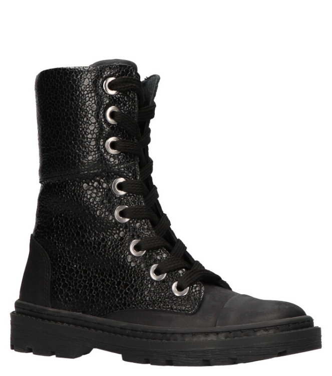 Jochie Freaks veterboot <span>JF-22582 214 Jutt</span> JF-22582 214 Jutt zwart - www.bremmerschoenen.pro - Bremmer Schoenen