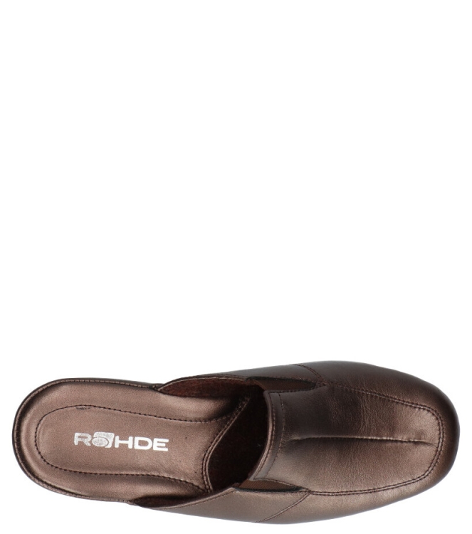Rohde pantoffel <span>6142 77</span> 6142 77 brons - www.bremmerschoenen.pro - Bremmer Schoenen