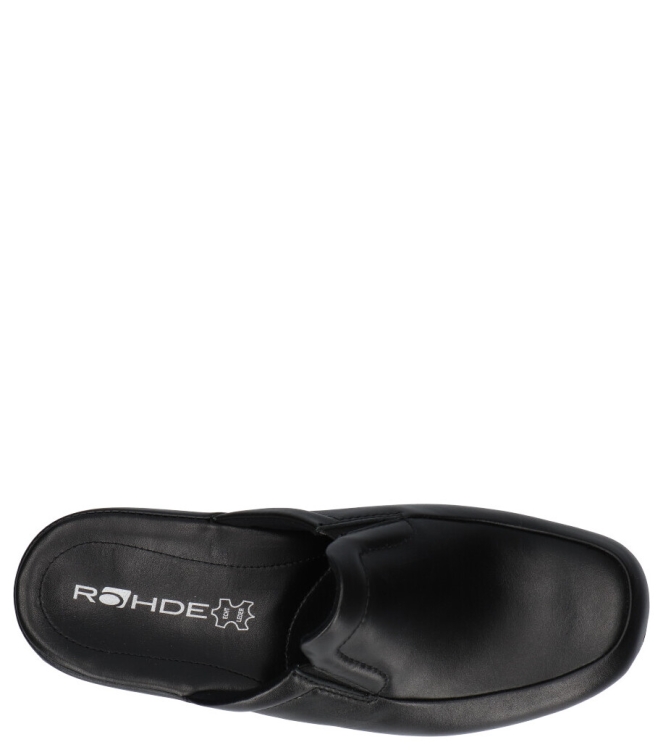 Rohde pantoffel <span>6607 90</span> 6607 90 zwart - www.bremmerschoenen.pro - Bremmer Schoenen