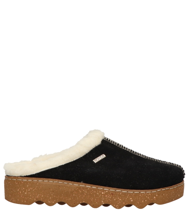 Rohde pantoffel <span>6125 90</span> 6125 90 zwart - www.bremmerschoenen.pro - Bremmer Schoenen