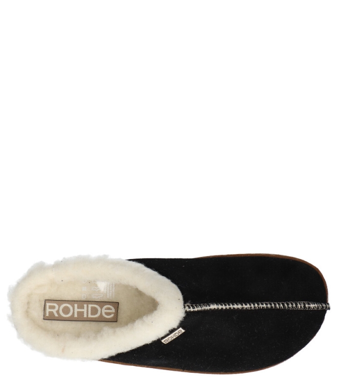 Rohde pantoffel <span>6125 90</span> 6125 90 zwart - www.bremmerschoenen.pro - Bremmer Schoenen