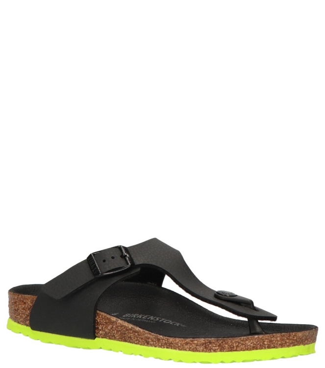 Birkenstock slipper <span>1024387 Gizeh Kids BF</span> 1024387 Gizeh Kids BF zwart - www.bremmerschoenen.pro - Bremmer Schoenen