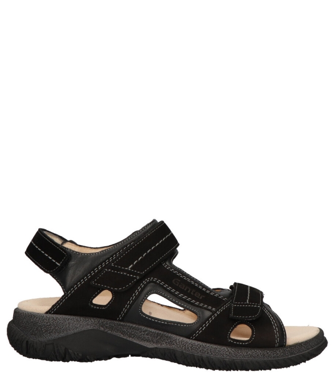 Ganter sandaal <span>257128 0100 Giovanni</span> 257128 0100 Giovanni zwart - www.bremmerschoenen.pro - Bremmer Schoenen