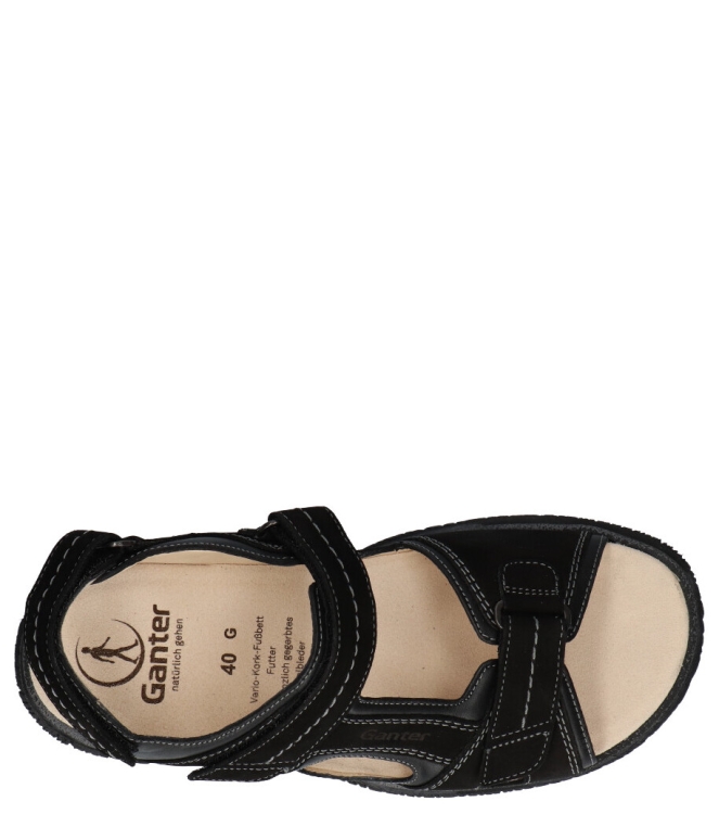 Ganter sandaal <span>257128 0100 Giovanni</span> 257128 0100 Giovanni zwart - www.bremmerschoenen.pro - Bremmer Schoenen