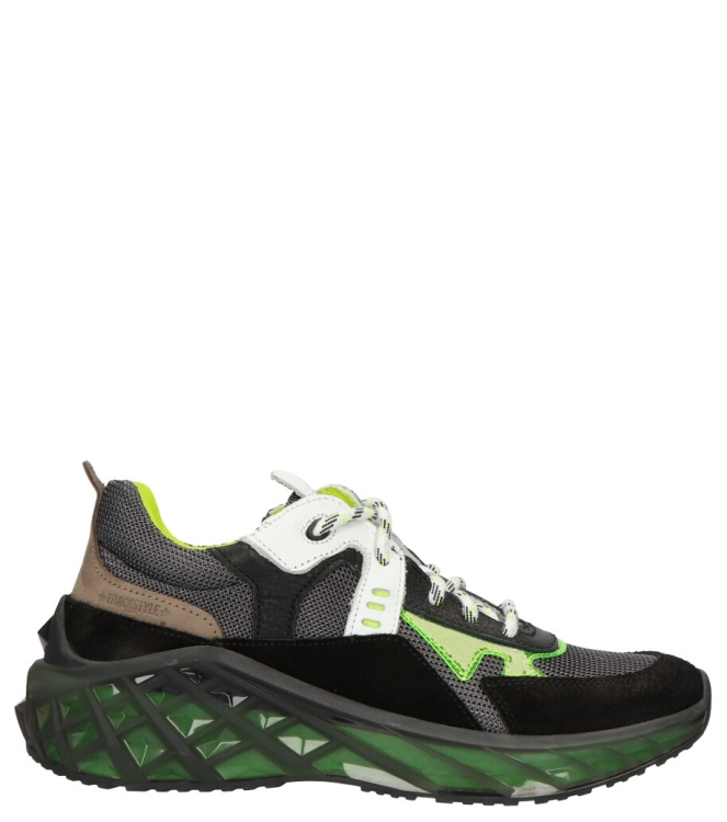 Track style sneaker <span>323390 488 David Dijk</span> 323390 488 David Dijk zwart - www.bremmerschoenen.pro - Bremmer Schoenen