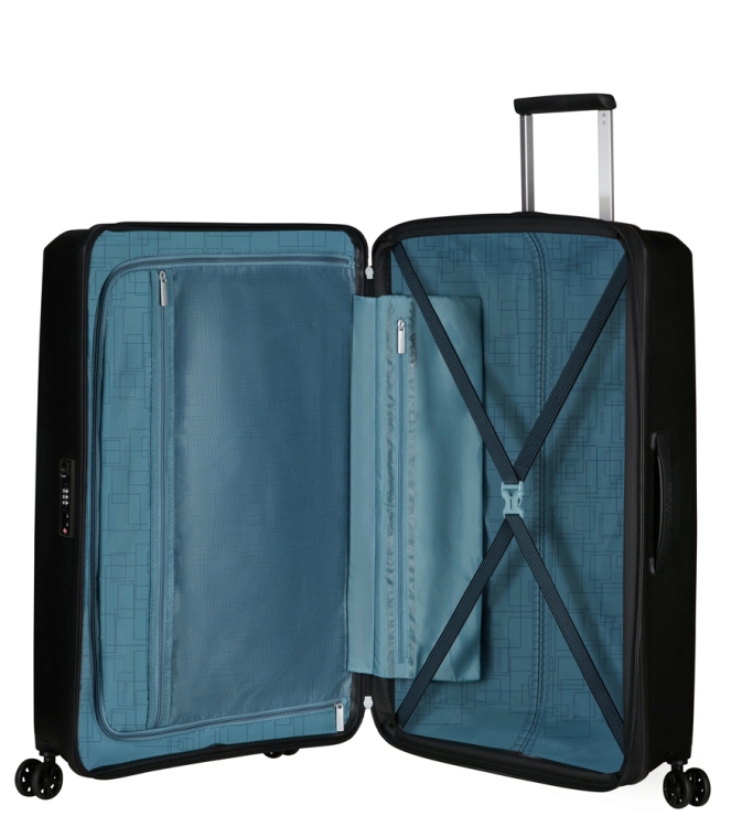 AT Koffer <span>146821 1041 Aerostep Spinner 77</span> 146821 1041 Aerostep Spinner 77 zwart - www.bremmerschoenen.pro - Bremmer Schoenen