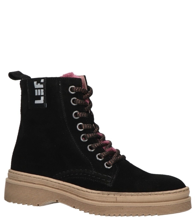 LEF veterboot <span>LF202317.70 9836</span> LF202317.70 9836 zwart - www.bremmerschoenen.pro - Bremmer Schoenen