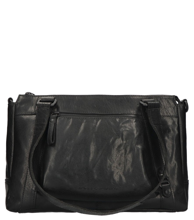 Spikes & Sparrow tas <span>30119000 Black</span> 30119000 Black zwart - www.bremmerschoenen.pro - Bremmer Schoenen