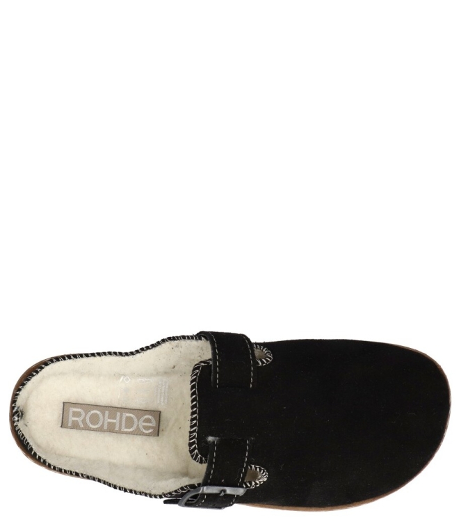 Rohde pantoffel <span>6123 90</span> 6123 90 zwart - www.bremmerschoenen.pro - Bremmer Schoenen