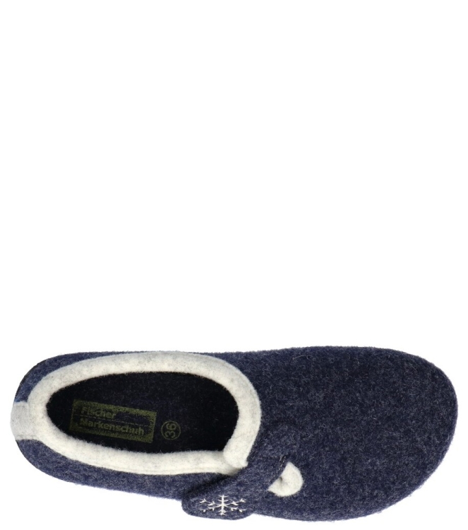 Fischer pantoffel <span>205620 501</span> 205620 501 blauw - www.bremmerschoenen.pro - Bremmer Schoenen