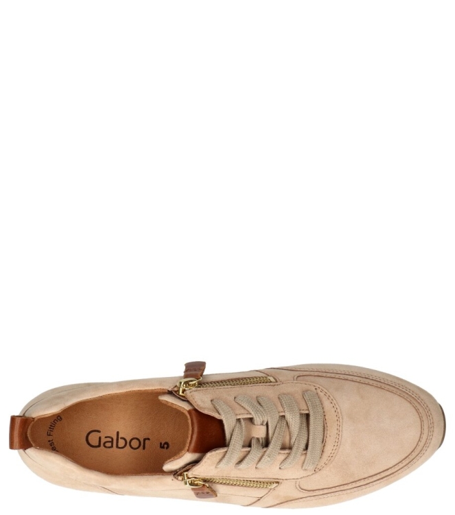 Gabor sneaker <span>43.411.14</span> 43.411.14 beige - www.bremmerschoenen.pro - Bremmer Schoenen
