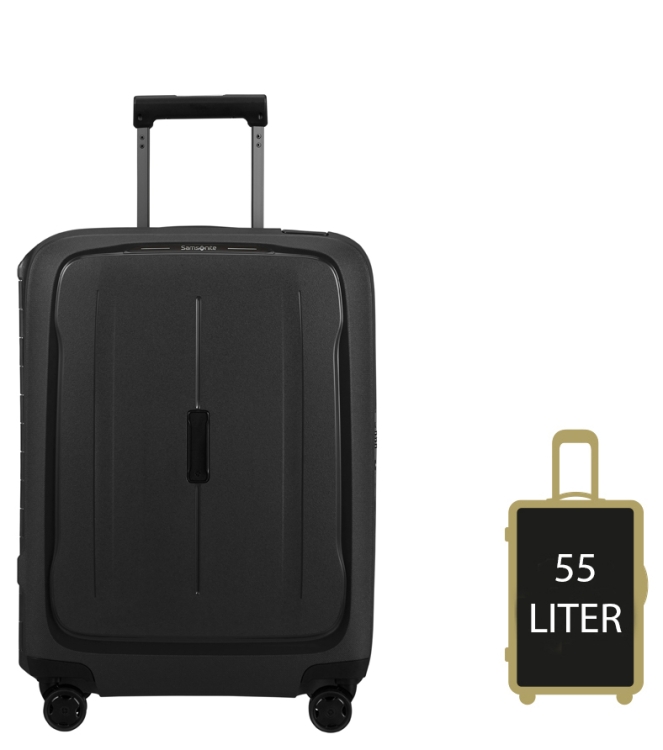 Samsonite Trolley <span>146909 1374 Essens spinner 55</span> 146909 1374 Essens spinner 55 zwart - www.bremmerschoenen.pro - Bremmer Schoenen