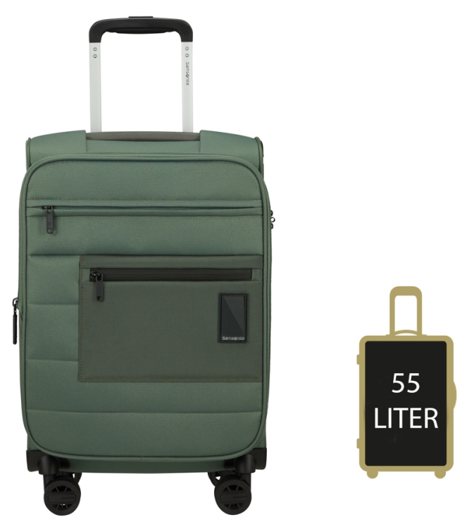 Samsonite Trolley <span>145446 0588 Vaycay Spinner 55</span> 145446 0588 Vaycay Spinner 55 groen - www.bremmerschoenen.pro - Bremmer Schoenen