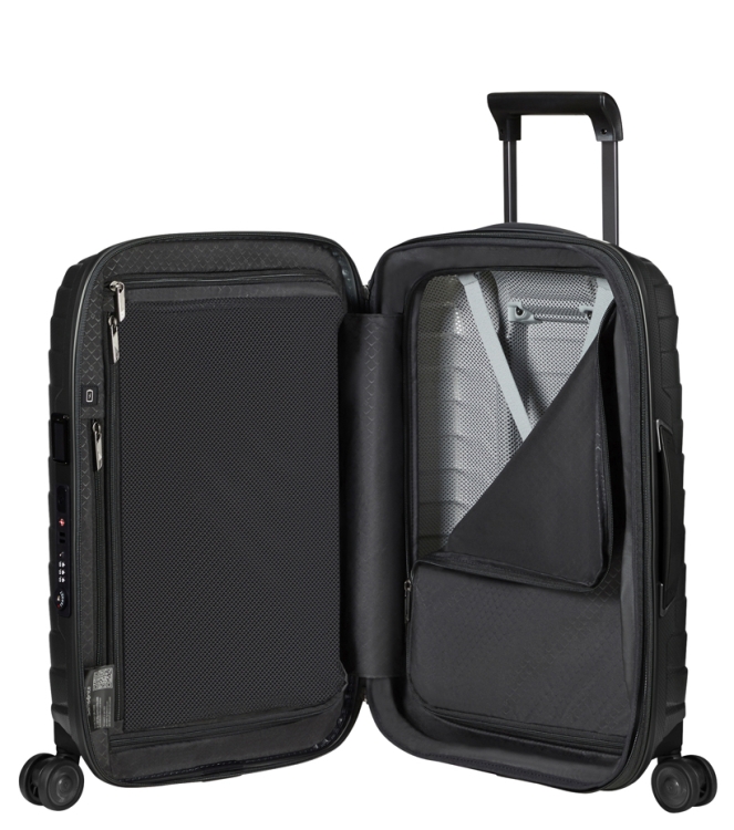 Samsonite Trolley <span>140087 4804 Proxis Spinner 55</span> 140087 4804 Proxis Spinner 55 grijs - www.bremmerschoenen.pro - Bremmer Schoenen