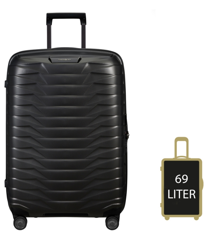 Samsonite Koffer <span>126041 4804 Proxis Spinner 69</span> 126041 4804 Proxis Spinner 69 grijs - www.bremmerschoenen.pro - Bremmer Schoenen