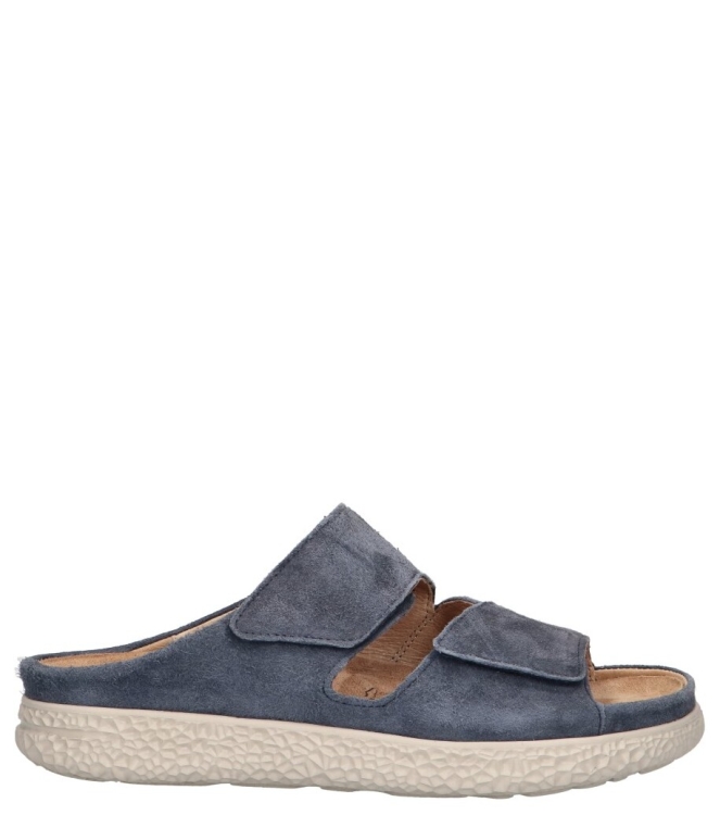 Hartjes slipper <span>122.1221 47/00 Groove</span> 122.1221 47/00 Groove blauw - www.bremmerschoenen.pro - Bremmer Schoenen