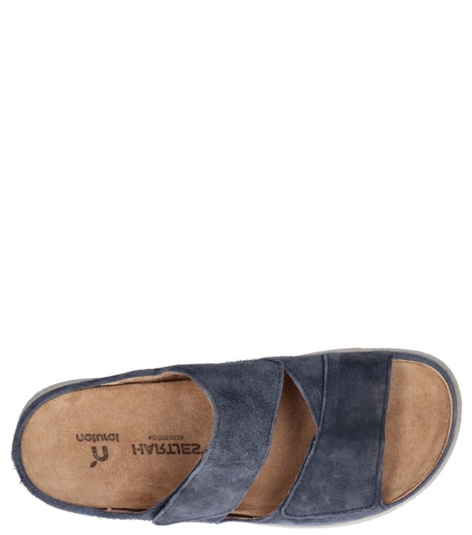Hartjes slipper <span>122.1221 47/00 Groove</span> 122.1221 47/00 Groove blauw - www.bremmerschoenen.pro - Bremmer Schoenen