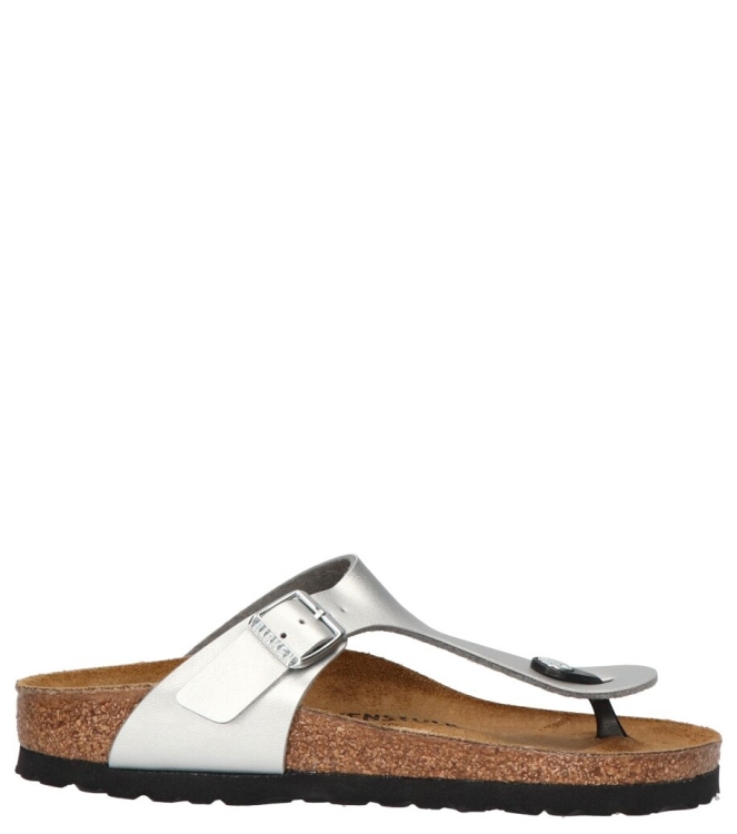 Birkenstock slipper <span>043853 Gizeh</span> 043853 Gizeh zilver - www.bremmerschoenen.pro - Bremmer Schoenen