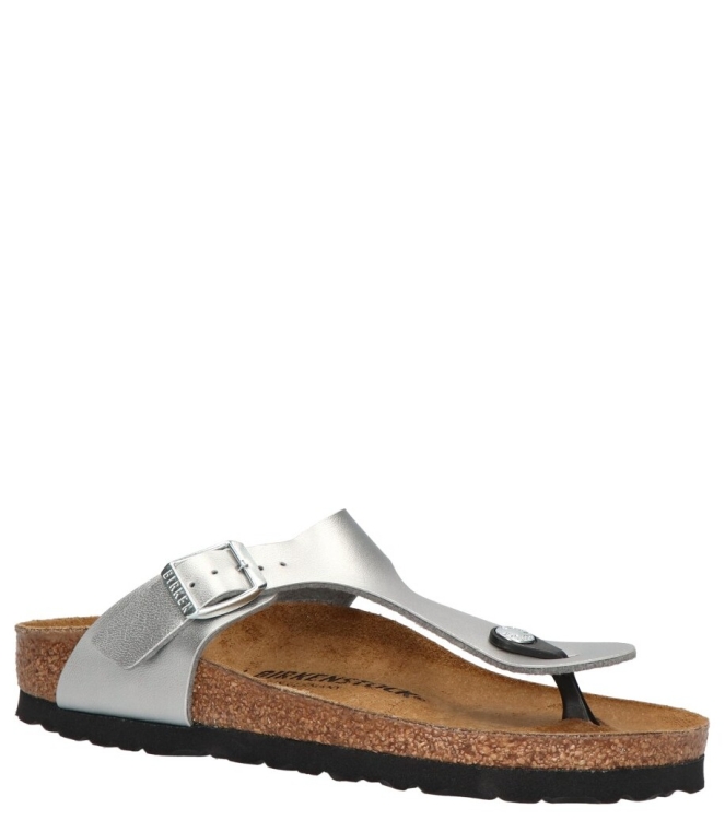 Birkenstock slipper <span>043853 Gizeh</span> 043853 Gizeh zilver - www.bremmerschoenen.pro - Bremmer Schoenen