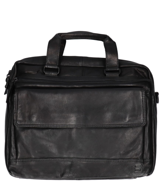 Spikes & Sparrow tas <span>40737000 Black</span> 40737000 Black zwart - www.bremmerschoenen.pro - Bremmer Schoenen