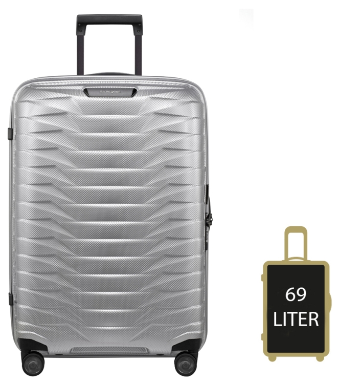 Samsonite koffer <span>126041 1776 Proxis Spinner 69</span> 126041 1776 Proxis Spinner 69 zilver - www.bremmerschoenen.pro - Bremmer Schoenen