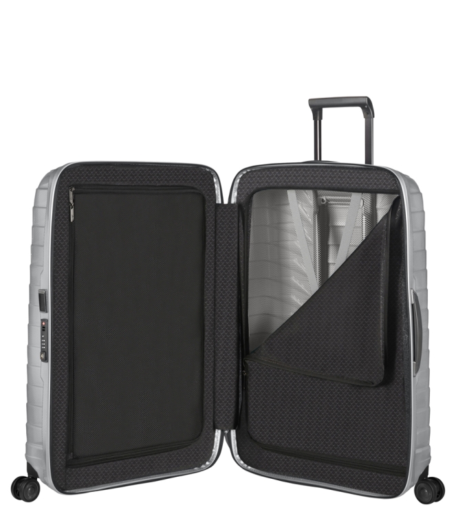 Samsonite koffer <span>126041 1776 Proxis Spinner 69</span> 126041 1776 Proxis Spinner 69 zilver - www.bremmerschoenen.pro - Bremmer Schoenen